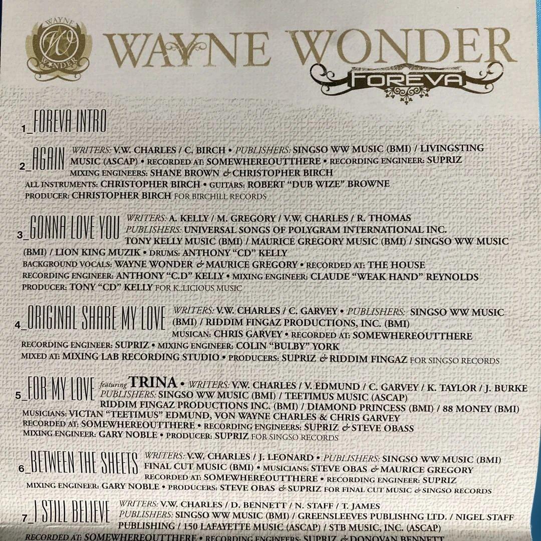 Wayne Wonder - Foreva CD Japan Press 2007, 18 Tracks + 2 Bonus Video Clips