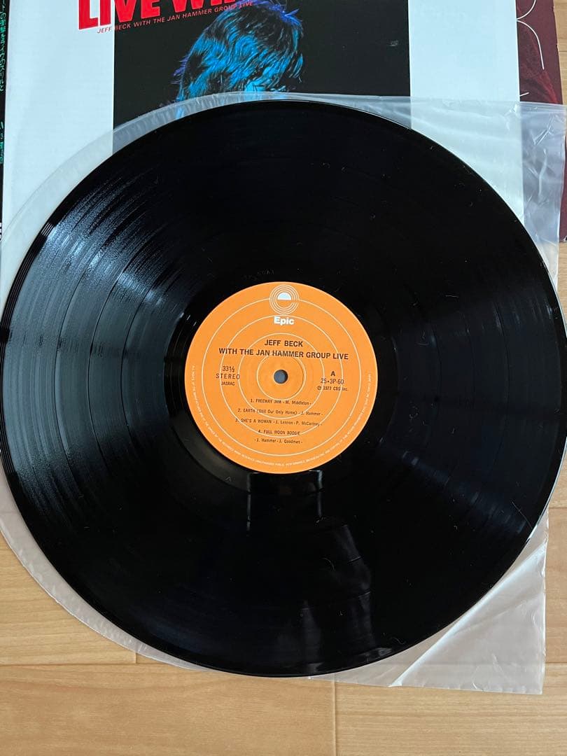 Jeff Beck - Live Wire LP 1977 Japan Pressing Epic 25-3P-60 Jazz Fusion Rock