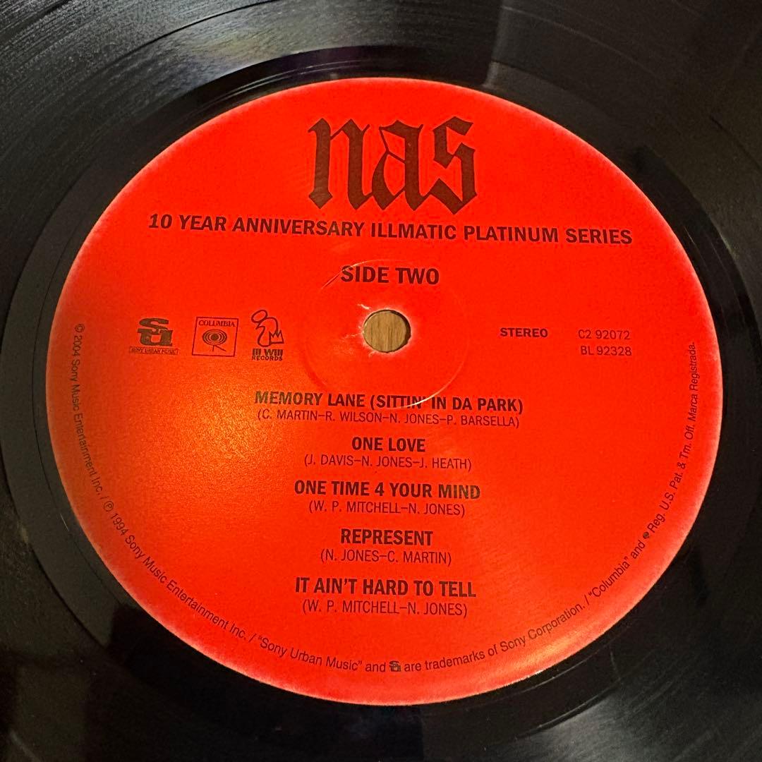 Nas - Illmatic 2LP 10th Anniversary Edition (2004) Vinyl Hip Hop Classic