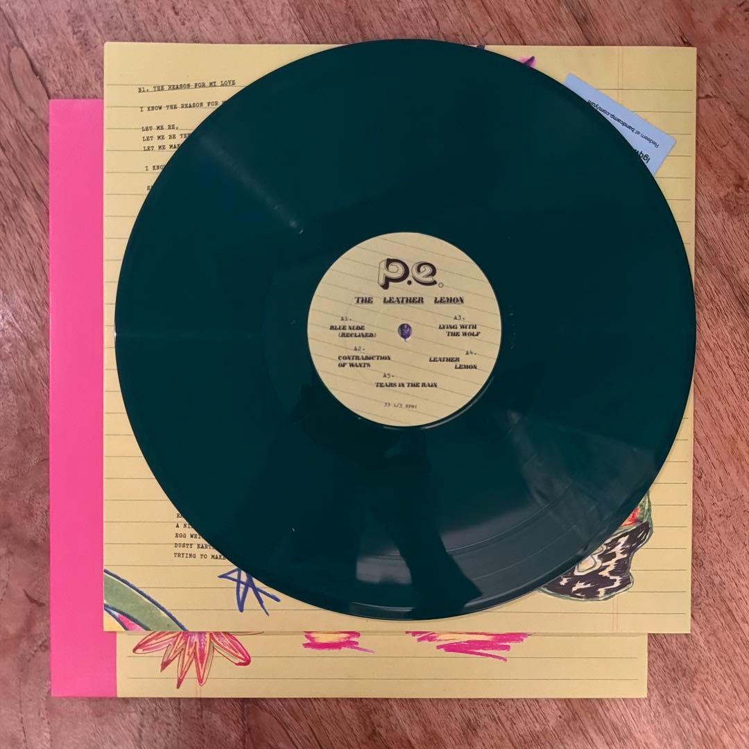 P.E. - The Leather Lemon LP Limited Green Vinyl Wharf Cat Records Avant Punk
