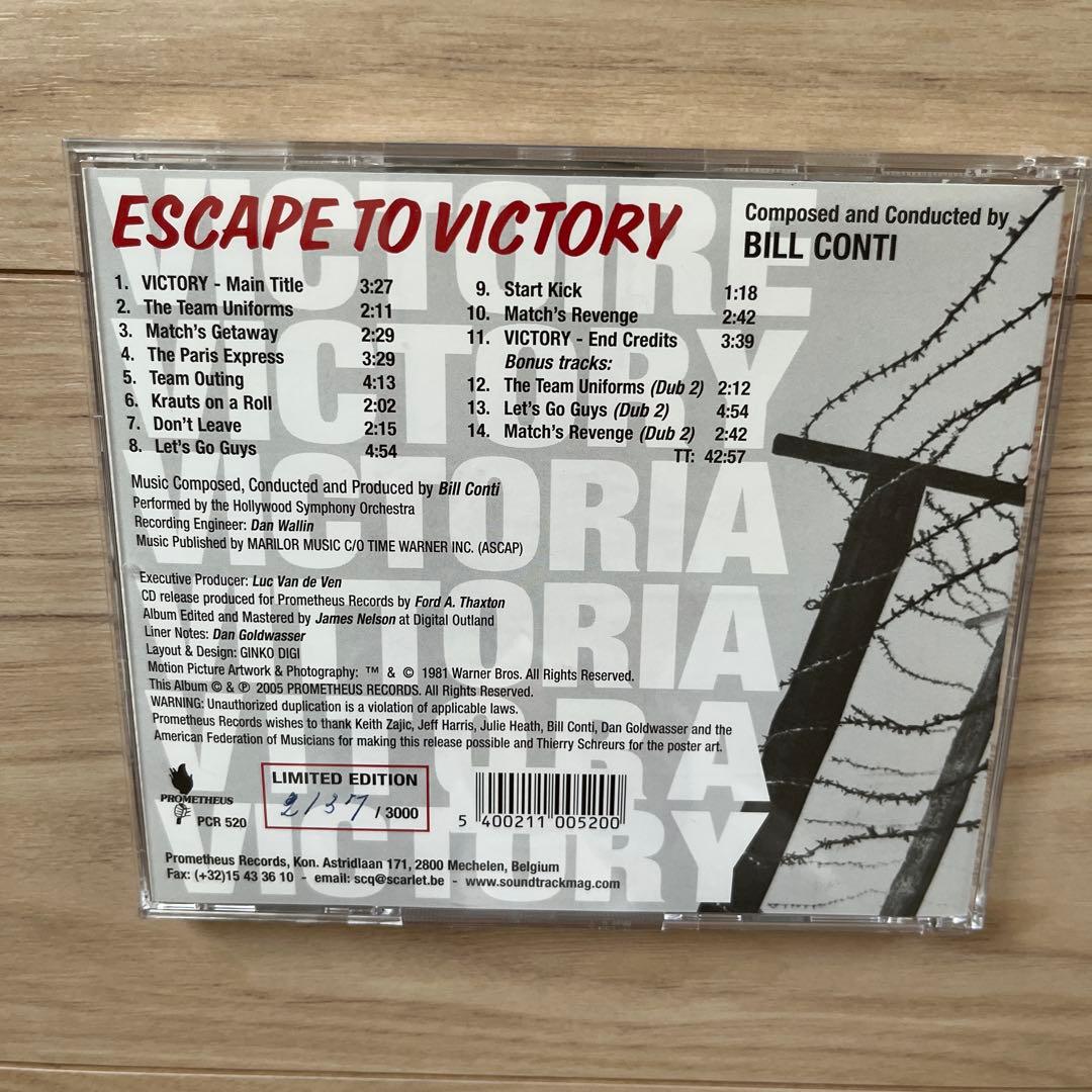 Escape to Victory OST Limited Edition CD, Bill Conti, Bonus Tracks, Used | Japansoundstore