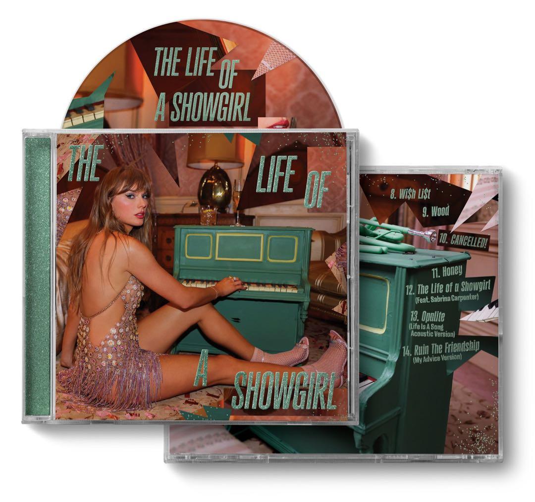 Taylor Swift - The Life of a Showgirl CD, 2025 Release with 2 Bonus Tracks