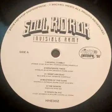 Soul Kid Klik - Invisible Army Vinyl LP 2018 Hip-Hop Enterprise HHE002 Undergrou
