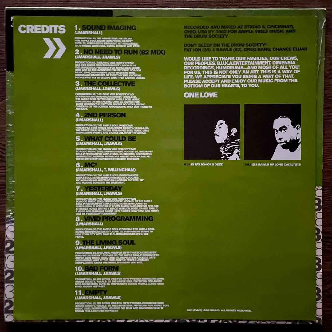 3582 - The Living Soul 2LP Fat Jon & J. Rawls Underground Hip Hop Germany Press