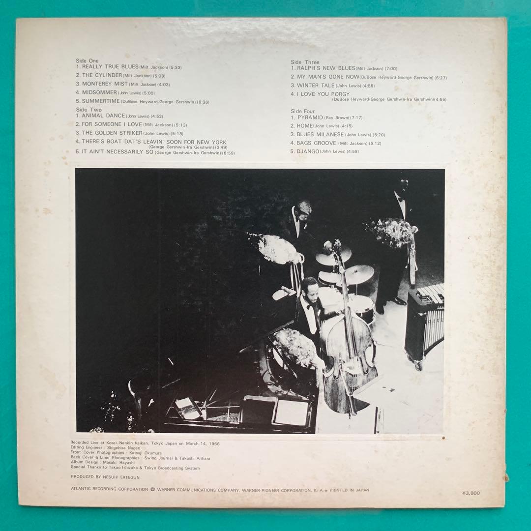 Modern Jazz Quartet Concert In Japan '66 2LP Vinyl Japan 1976 Warner Pioneer OBI