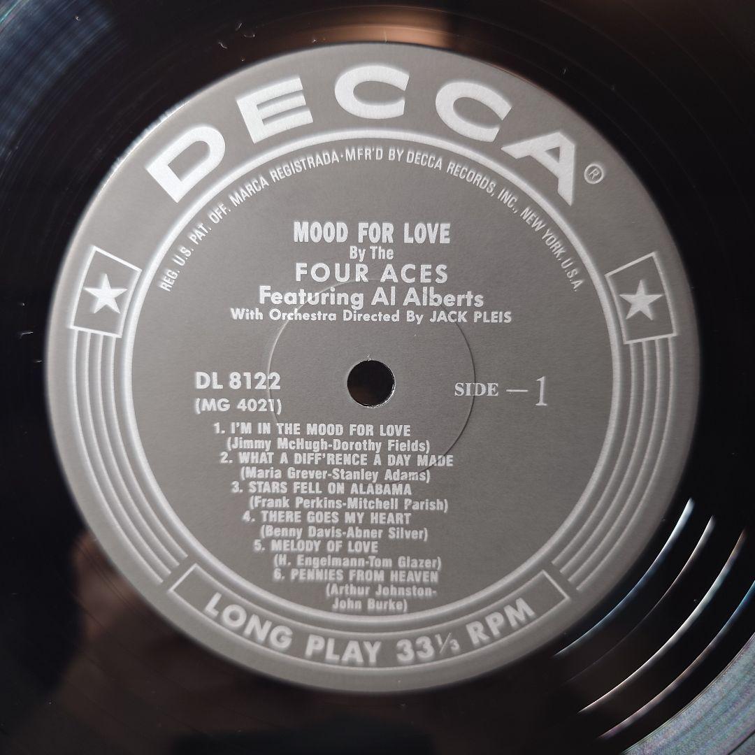 The Four Aces - Mood For Love LP Japan Decca DL 8122 Vocal Jazz Classic