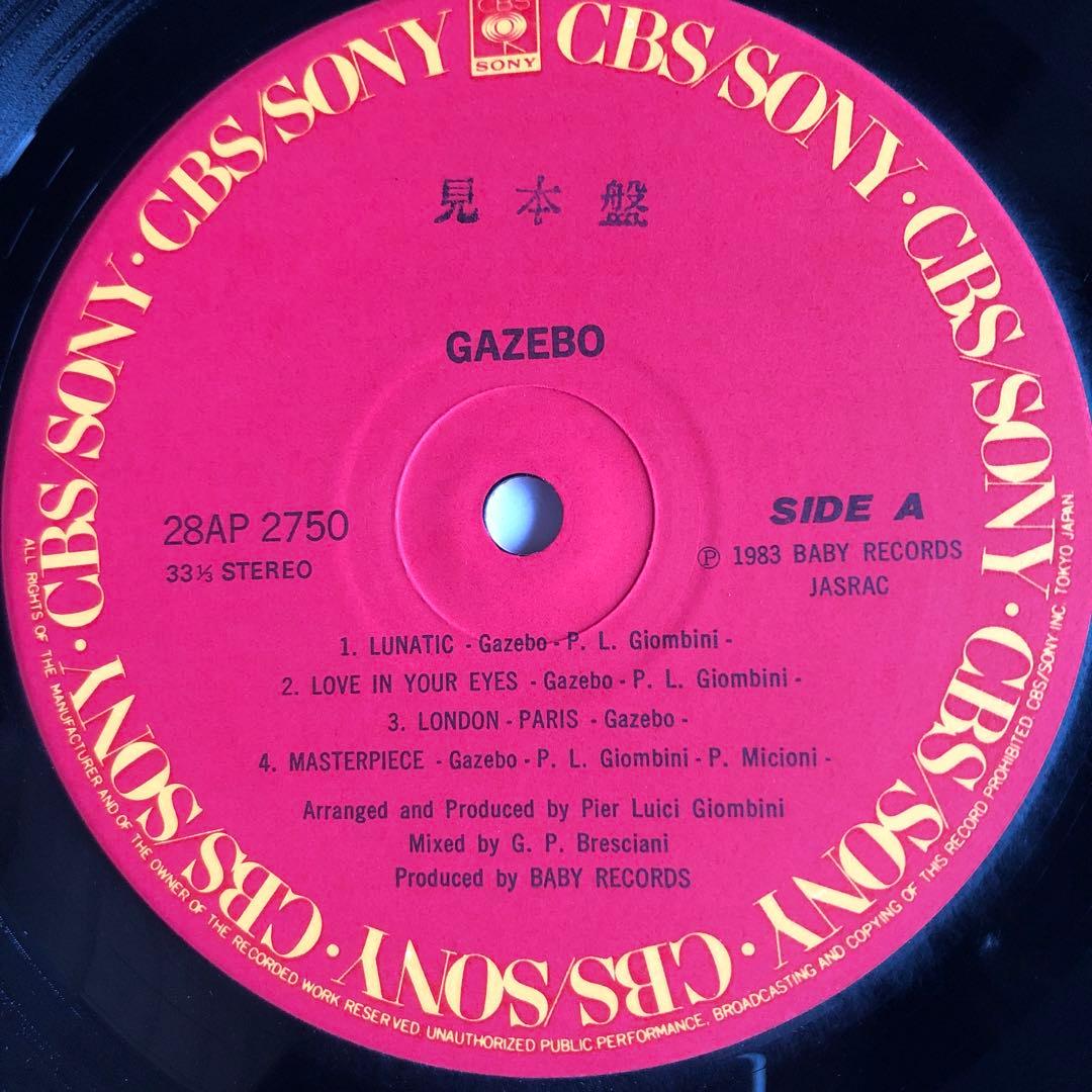 Gazebo - Gazebo LP Japan 1983 CBS/Sony 28AP 2750 Italo Disco Synth Pop