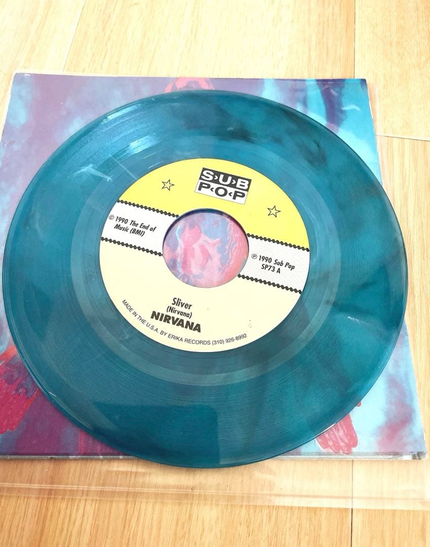 NIRVANA Sliver Dive Blue Vinyl 1990 2LP Grunge Record Collectible | Japansoundstore