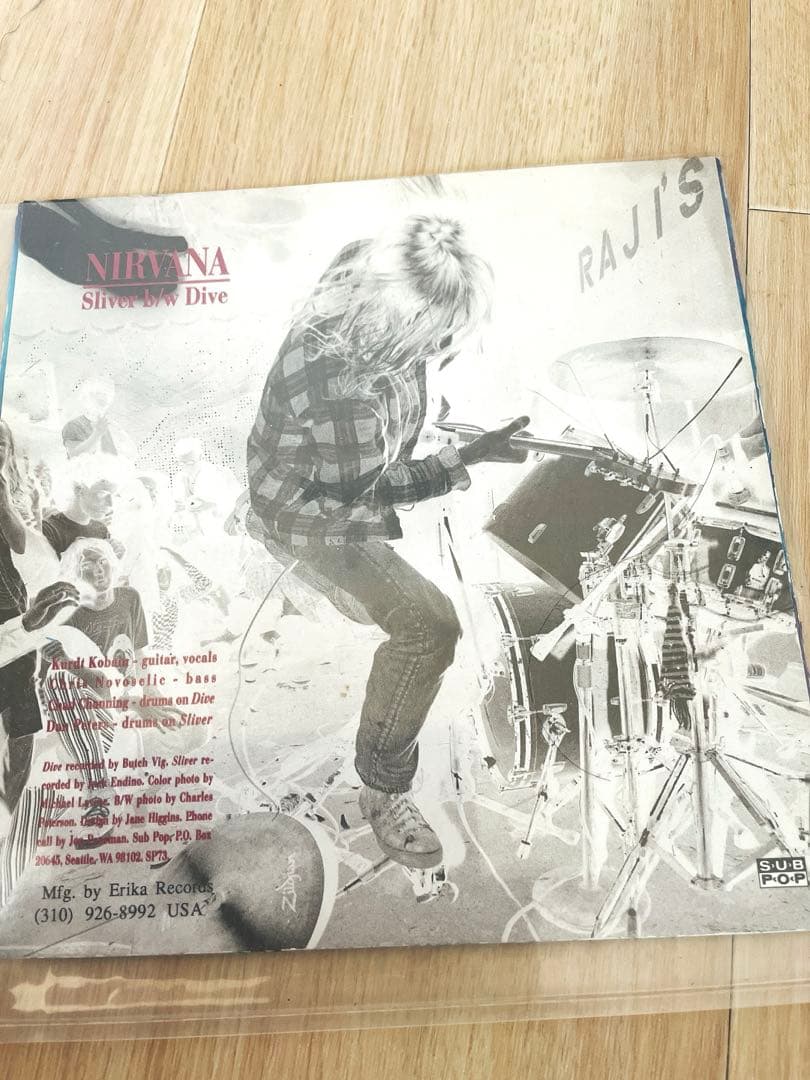 NIRVANA Sliver Dive Blue Vinyl 1990 2LP Grunge Record Collectible | Japansoundstore