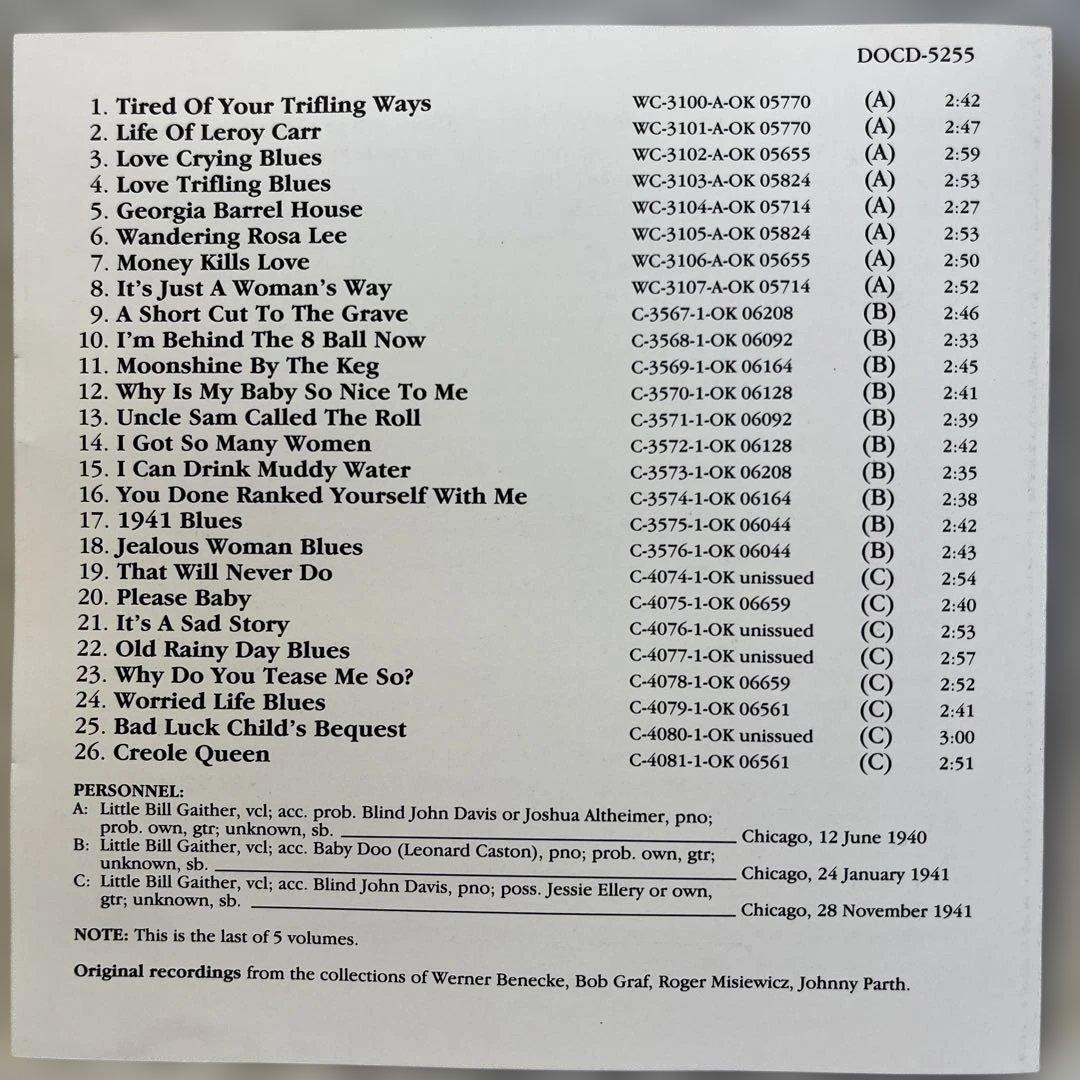 Bill Gaither (Leroy's Buddy) Complete Recorded Works Vol. 5 CD 1940-1941