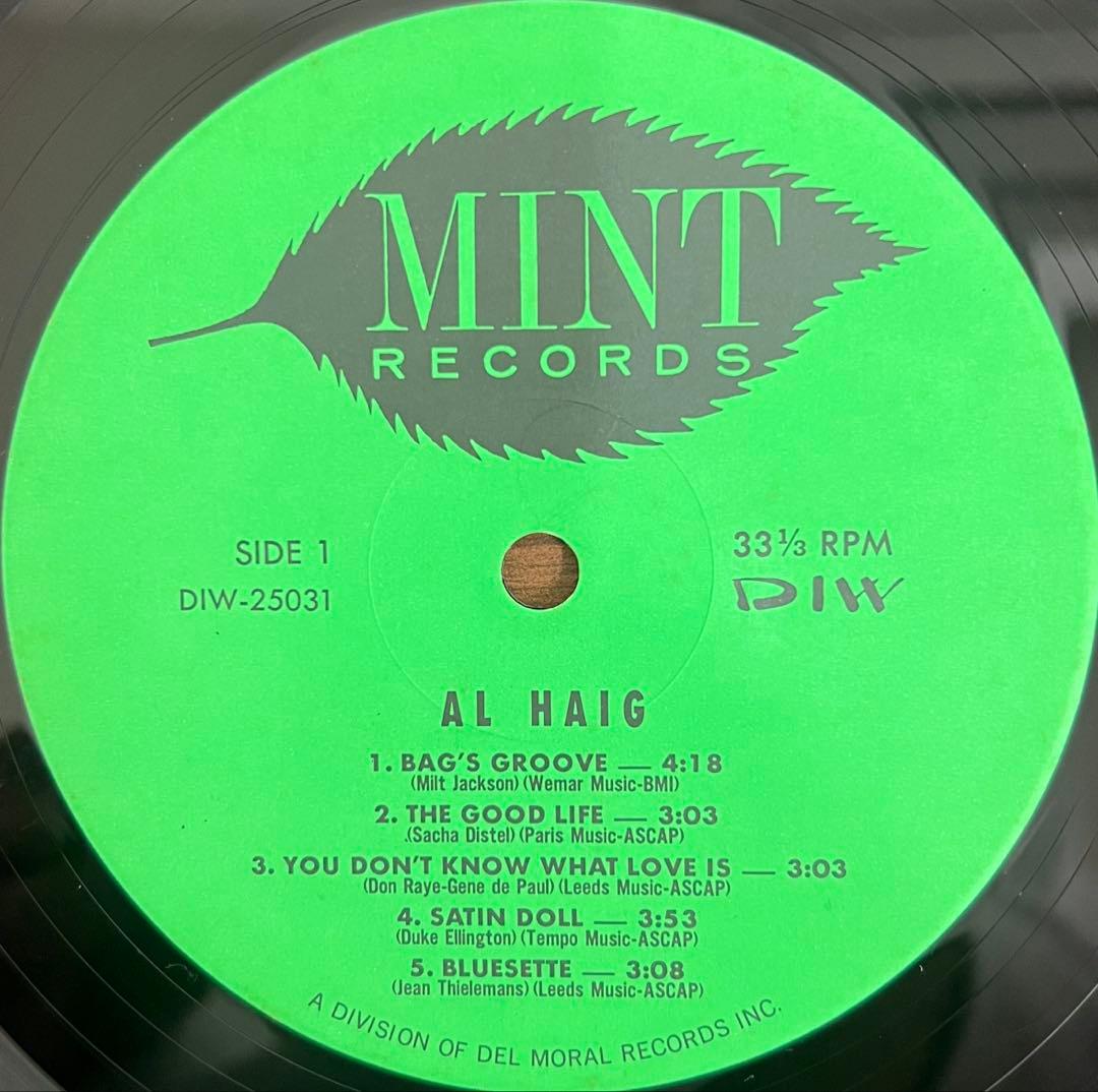 Al Haig - Today! Vinyl LP Japan DIW-25031 Jazz Piano Trio with Obi