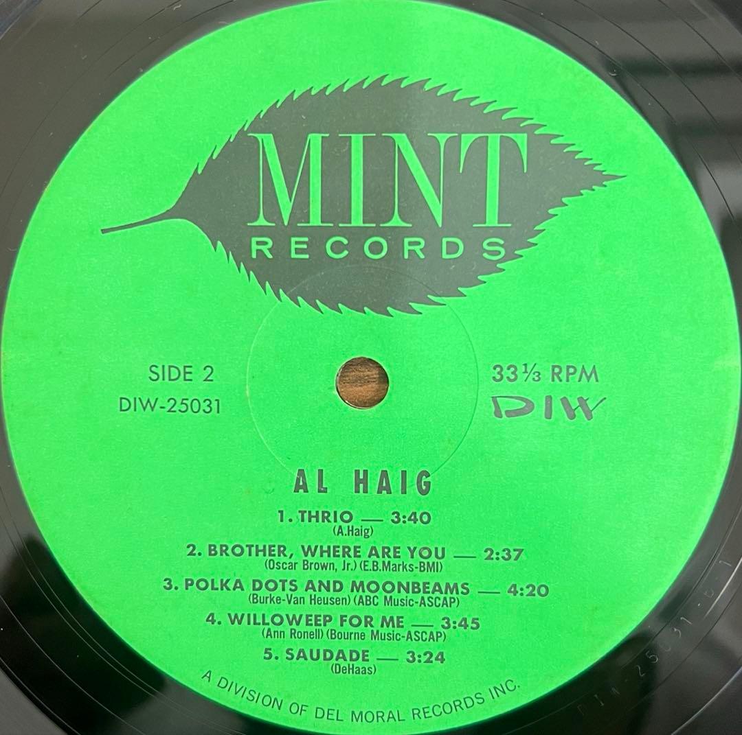 Al Haig - Today! Vinyl LP Japan DIW-25031 Jazz Piano Trio with Obi