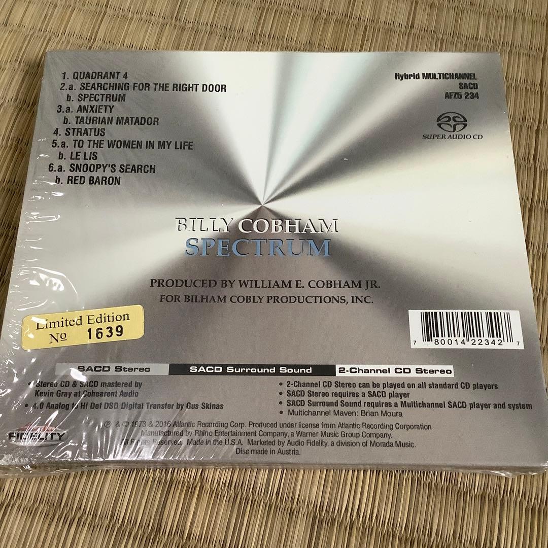 Billy Cobham Spectrum Limited Edition Hybrid SACD 目立った傷なし | Japansoundstore
