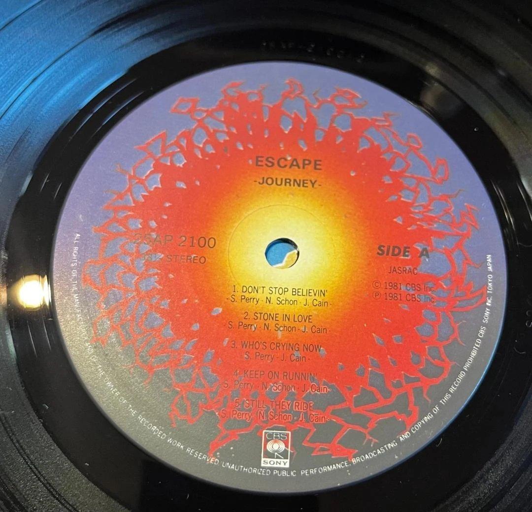 Journey Escape Japanese LP with Obi, Near Mint Record | Japansoundstore