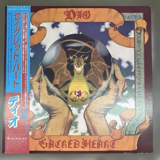 Dio Sacred Heart LP Vinyl Record Japan 1985 28PP-1008 Vertigo with Obi
