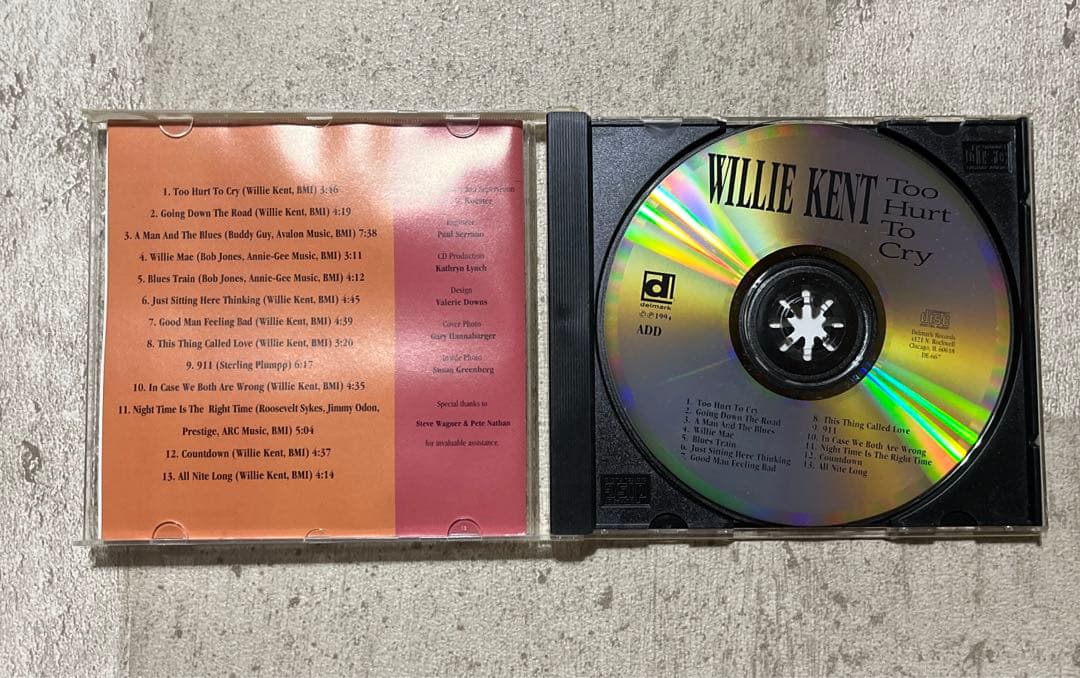 Willie Kent - Too Hurt To Cry CD (1994, Delmark Records) US Blues