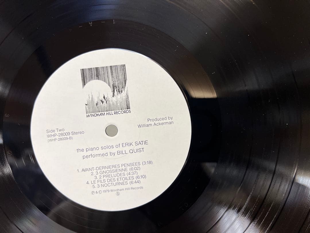 Bill Quist - The Piano Solos Of Erik Satie LP Japan Windham Hill WHP-28009 Obi