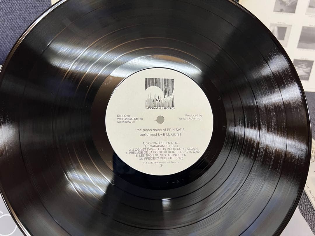 Bill Quist - The Piano Solos Of Erik Satie LP Japan Windham Hill WHP-28009 Obi