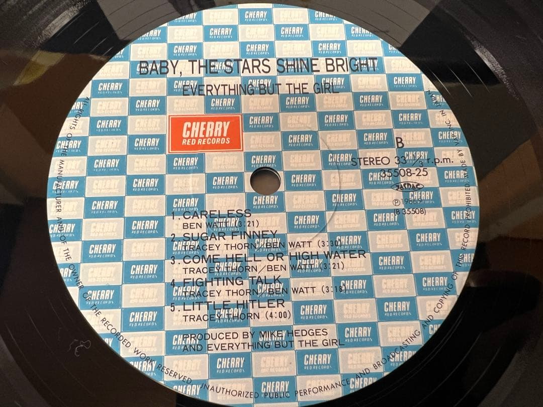 Everything But The Girl - Baby, The Stars Shine Bright LP Japan 1986 w/ Obi