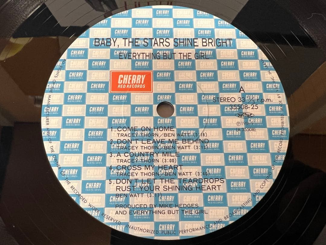 Everything But The Girl - Baby, The Stars Shine Bright LP Japan 1986 w/ Obi