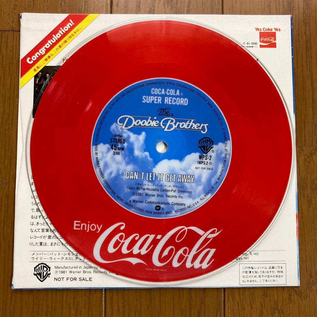 The Doobie Brothers Can't Let It Get Away Japan Coca-Cola Red Vinyl Promo 7" LP