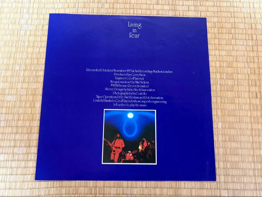 Tempest - Living In Fear LP Japan Original Pressing w/ Rare Obi Progressive Rock
