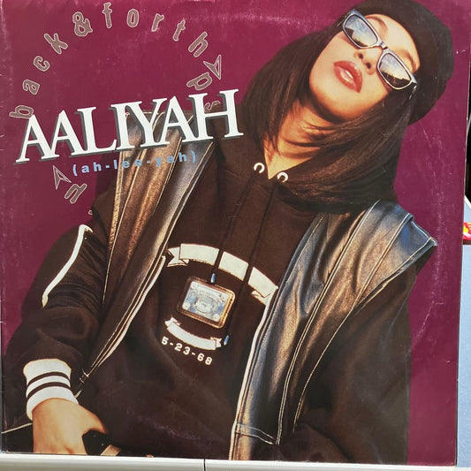 Aaliyah - Back & Forth 12" Vinyl Single (1994) R&B Classic Jive Records