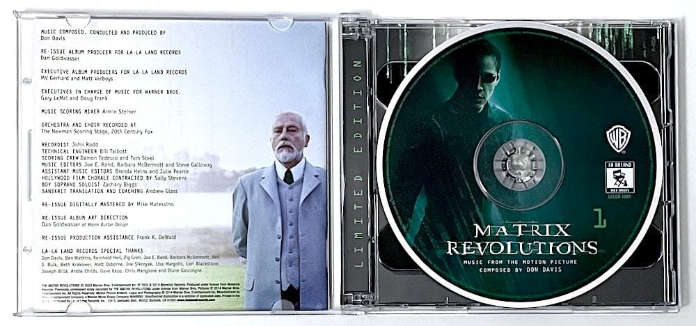 Limited Edition Matrix Revolutions OST 2CD Out of Print Rare Disc Condition: NM | Japansoundstore