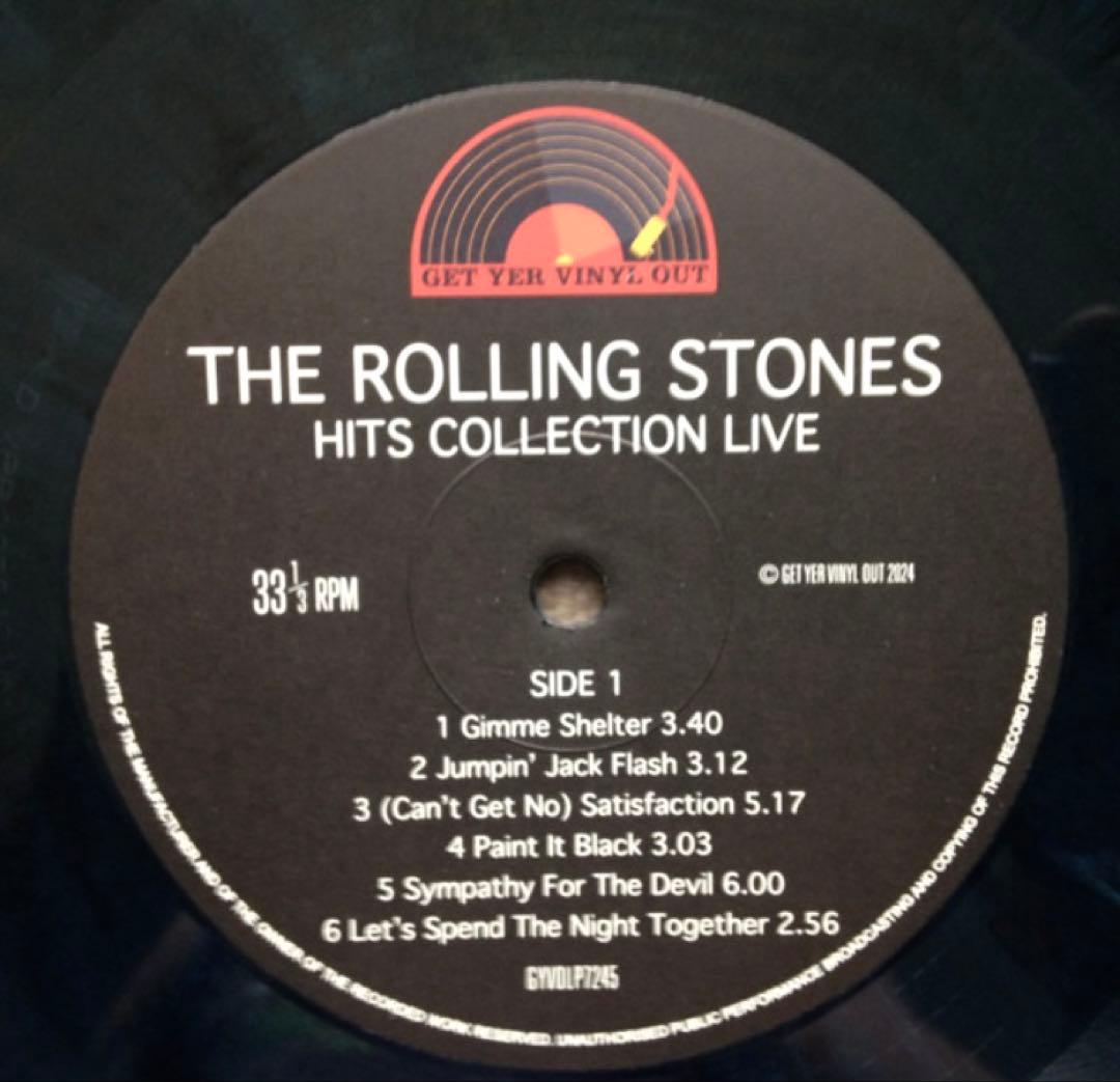 The Rolling Stones Hits Collection Live LP 180g Coloured Vinyl 2024 Release