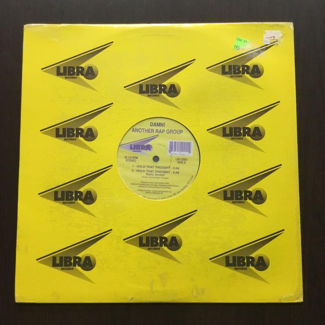 Damn! Another Rap Group - Hold That Thought 12" Vinyl Hip Hop 1991 Libra Records
