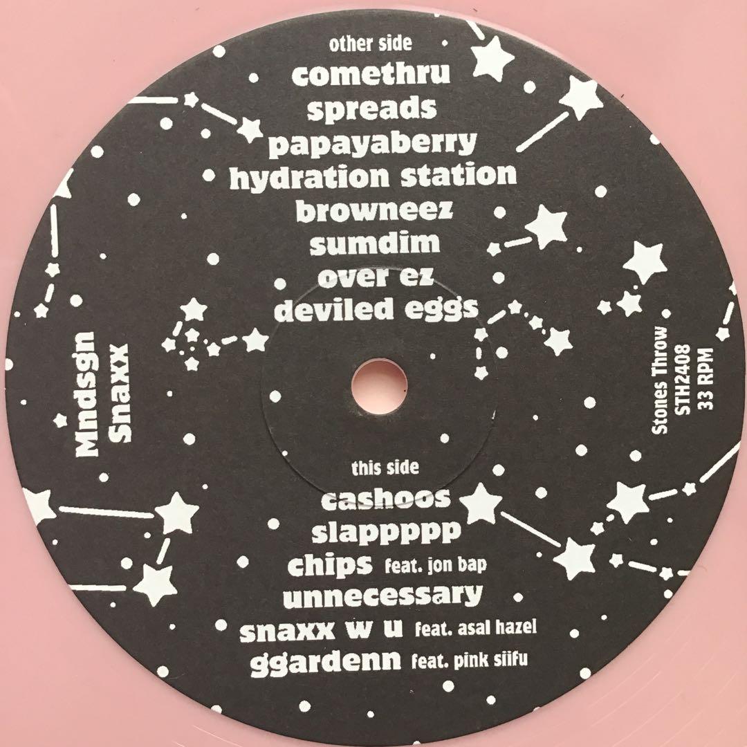 Mndsgn - Snaxx LP Pink Colored Vinyl Stones Throw Beat Chill Lo-Fi Hip Hop