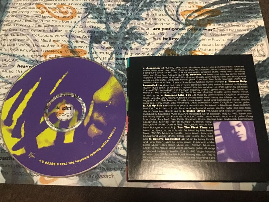 Lenny Kravitz Are You Gonna Go My Way Clear Vinyl LP + Bonus CD 1993 US Press