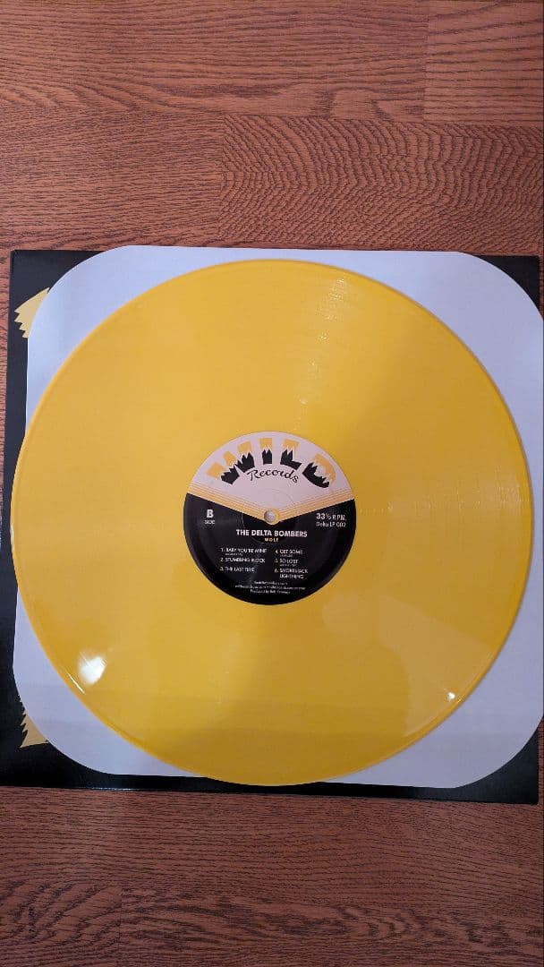 The Delta Bombers - Wolf Vinyl LP Yellow Color Wax Rockabilly