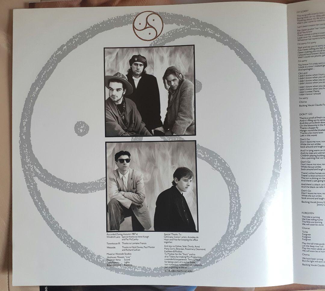 Hothouse Flowers People LP 1988 Japan First Pressing Vinyl Excellent Condition