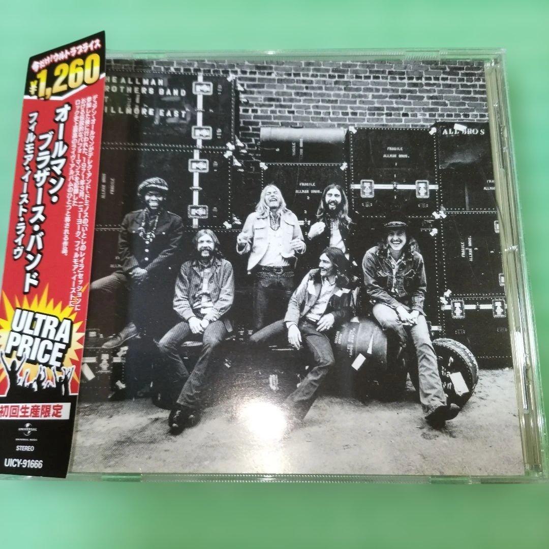 The Allman Brothers Band - At Fillmore East CD Japan Press with OBI UICY-91666