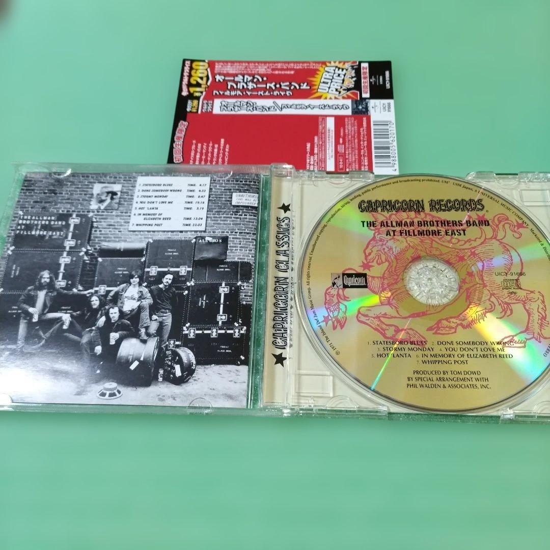 The Allman Brothers Band - At Fillmore East CD Japan Press with OBI UICY-91666