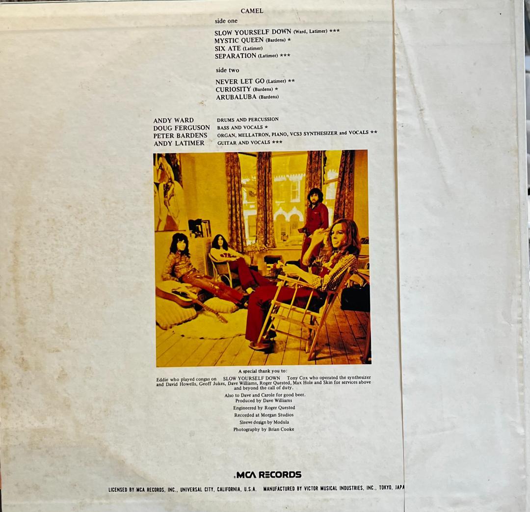 Camel - Camel LP Japan Pressing MCA VIM-6182 Progressive Rock Vinyl Record