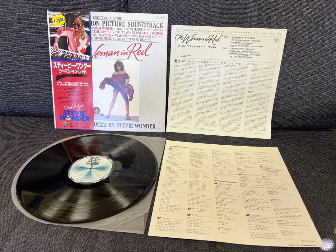 Stevie Wonder The Woman in Red LP 1984 Obii Near Mint Record | Japansoundstore