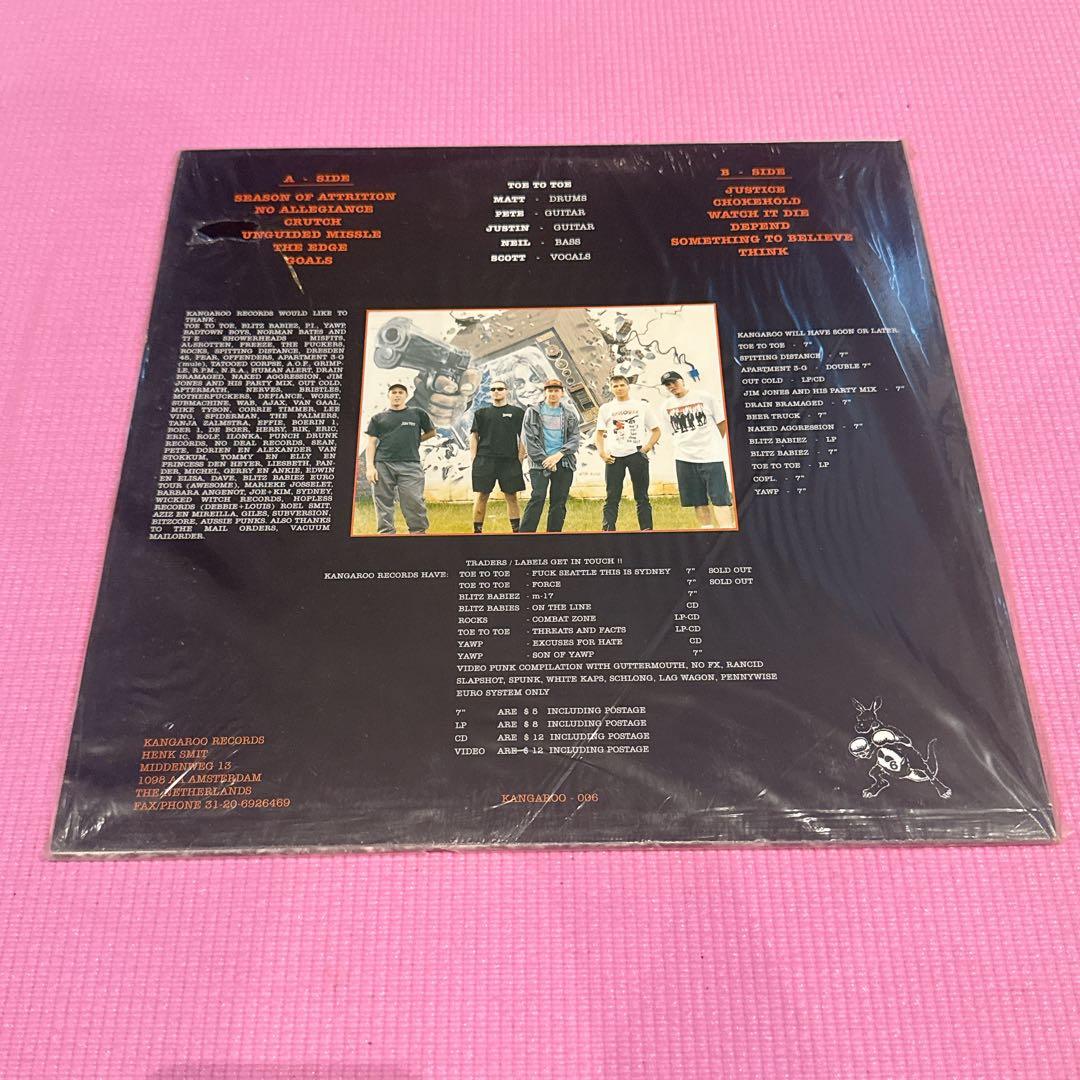 Toe to Toe - Threats & Facts LP Red Vinyl Hardcore Punk Kangaroo Records