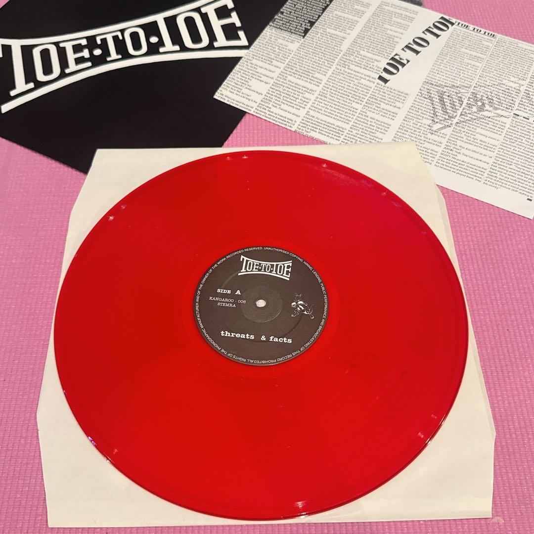 Toe to Toe - Threats & Facts LP Red Vinyl Hardcore Punk Kangaroo Records