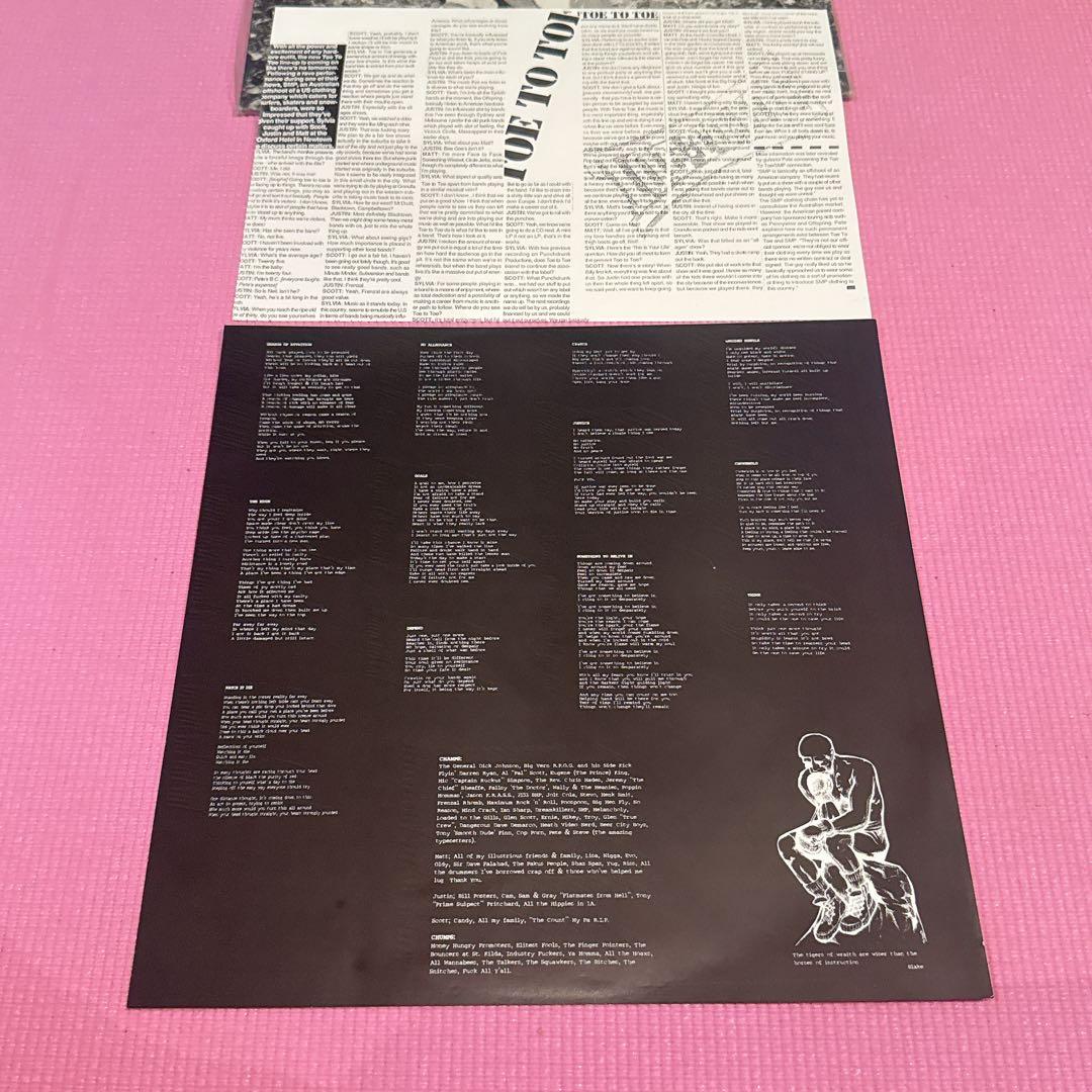 Toe to Toe - Threats & Facts LP Red Vinyl Hardcore Punk Kangaroo Records