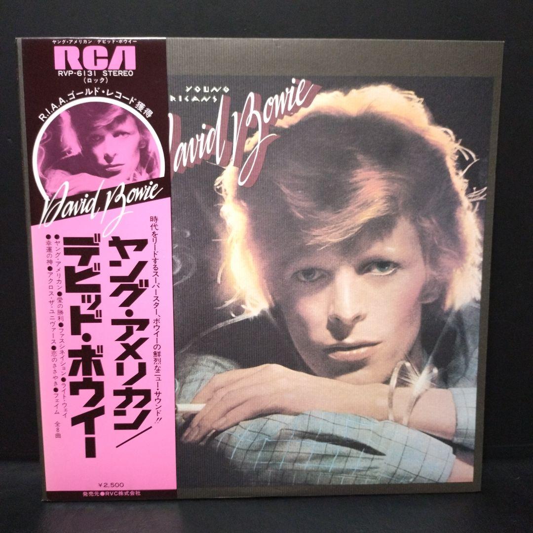 David Bowie Young Americans Vinyl LP Japan RVP-6131 Obi Insert Plastic Soul