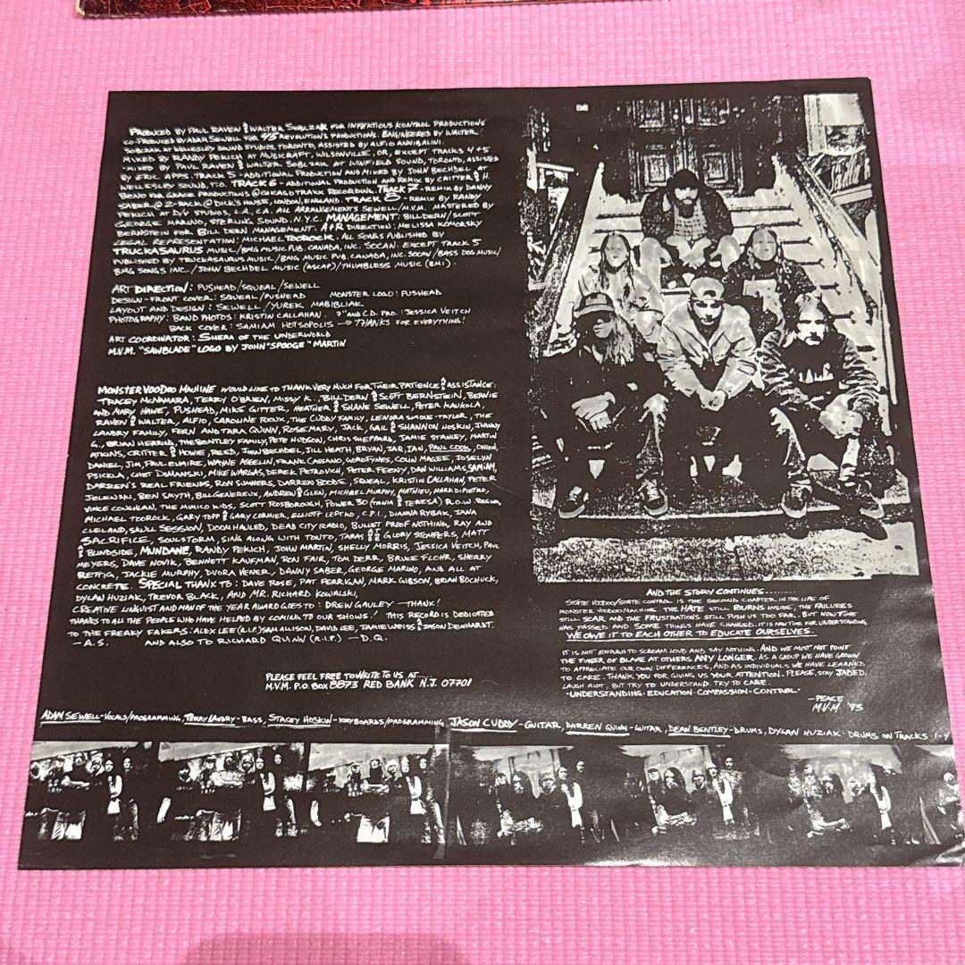 Monster Voodoo Machine State Voodoo / State Control 1994 Vinyl LP Industrial