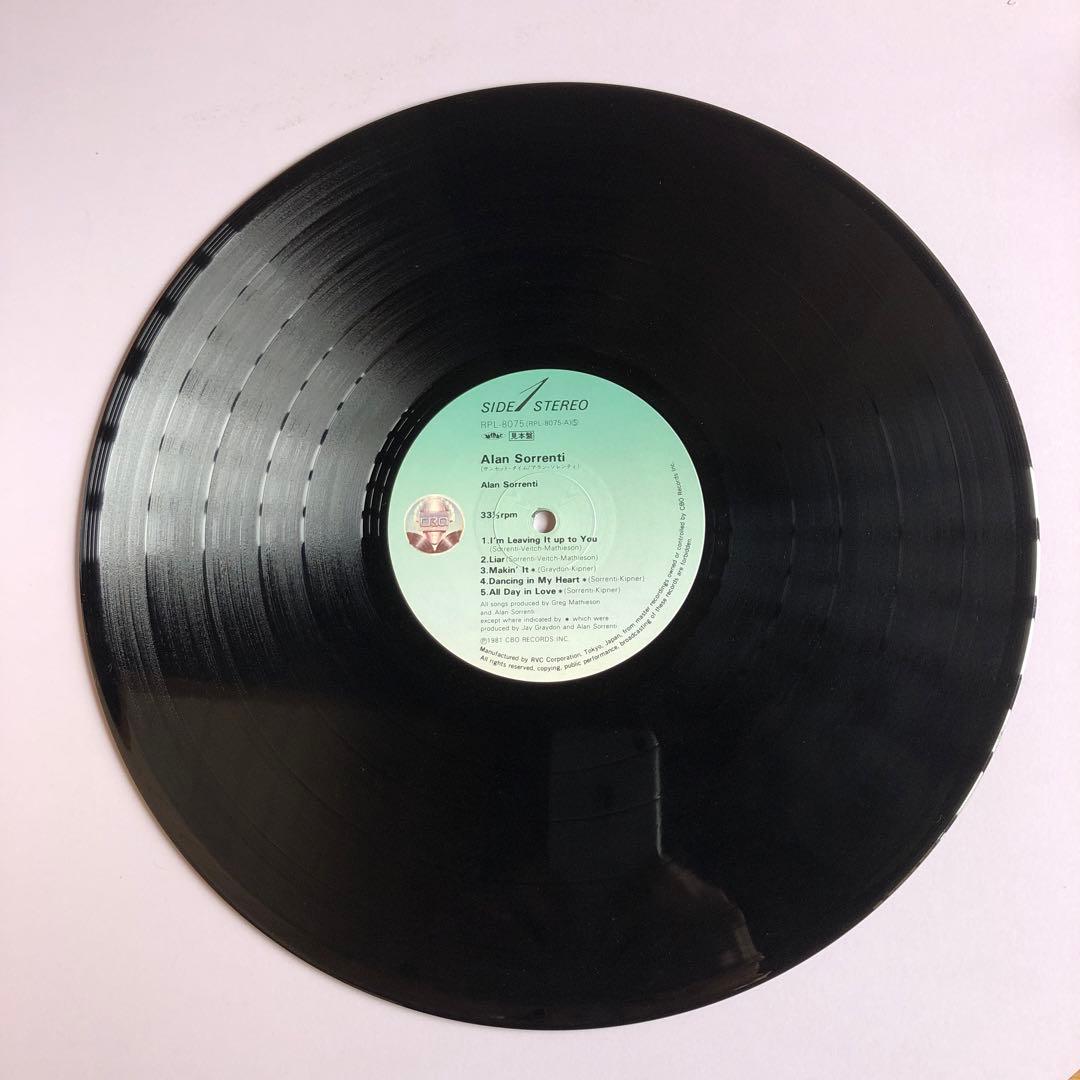Alan Sorrenti - Sunset Time LP Japan 1981 RVC RPL-8075 AOR Synth Pop