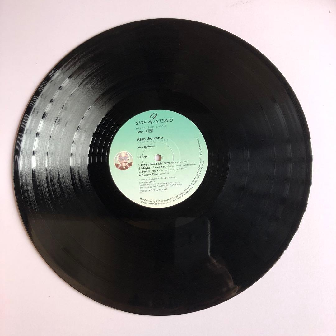 Alan Sorrenti - Sunset Time LP Japan 1981 RVC RPL-8075 AOR Synth Pop