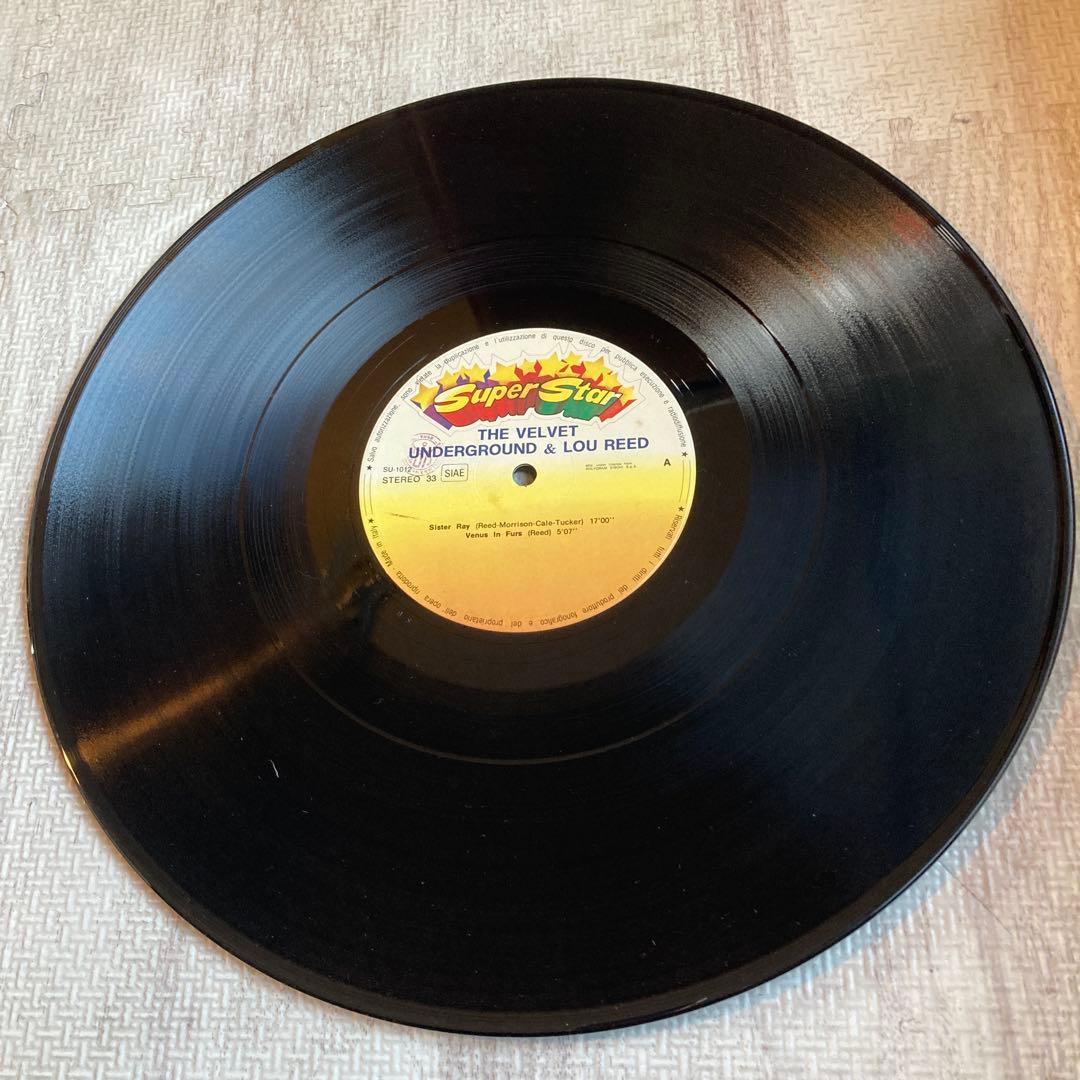 Lou Reed & The Velvet Underground Italy Pressing Vinyl LP 1975 Super Star Series
