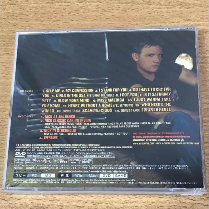 Nick Carter Now Or Never 2CD+DVD Japan Press with OBI Limited Edition 2002