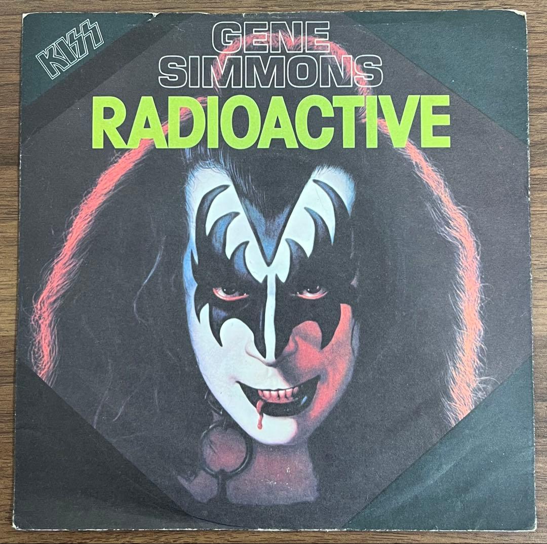 GENE SIMMONS Radioactive 7" Vinyl Single UK Red Color Disc KISS Hard Rock 1978
