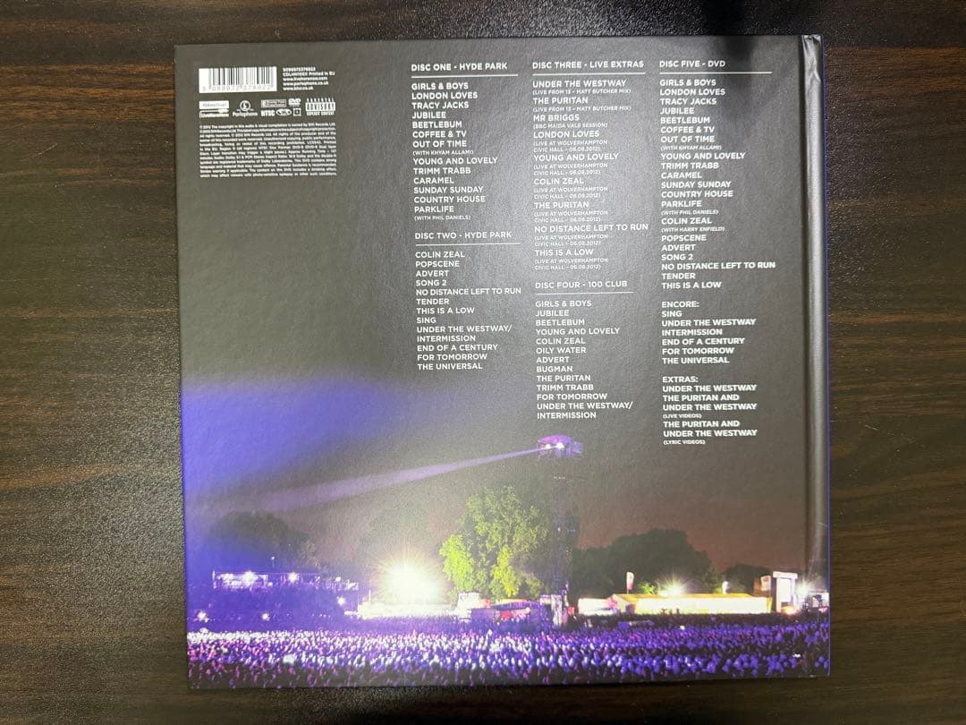 Blur Parklive Deluxe Import 4CD/DVD Booklet Limited Edition Used | Japansoundstore