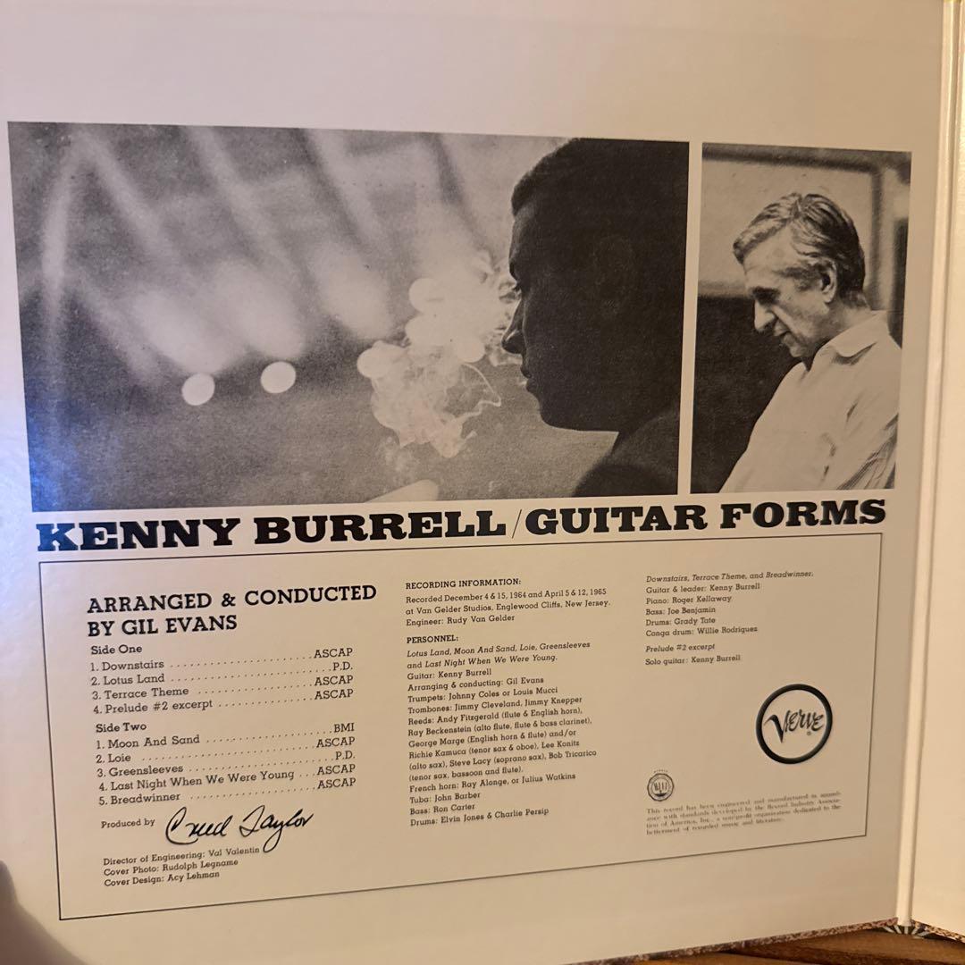 Kenny Burrell - Guitar Forms LP Vinyl Japan Jazz Gatefold 1981 Verve 20MJ 0030